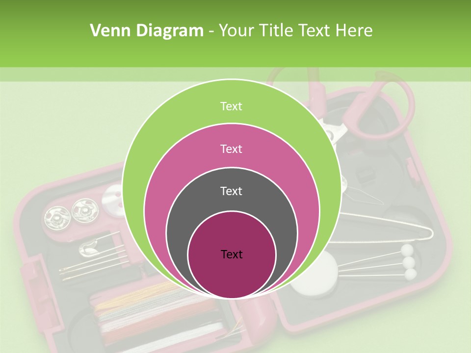Tweezers Sewing Small PowerPoint Template