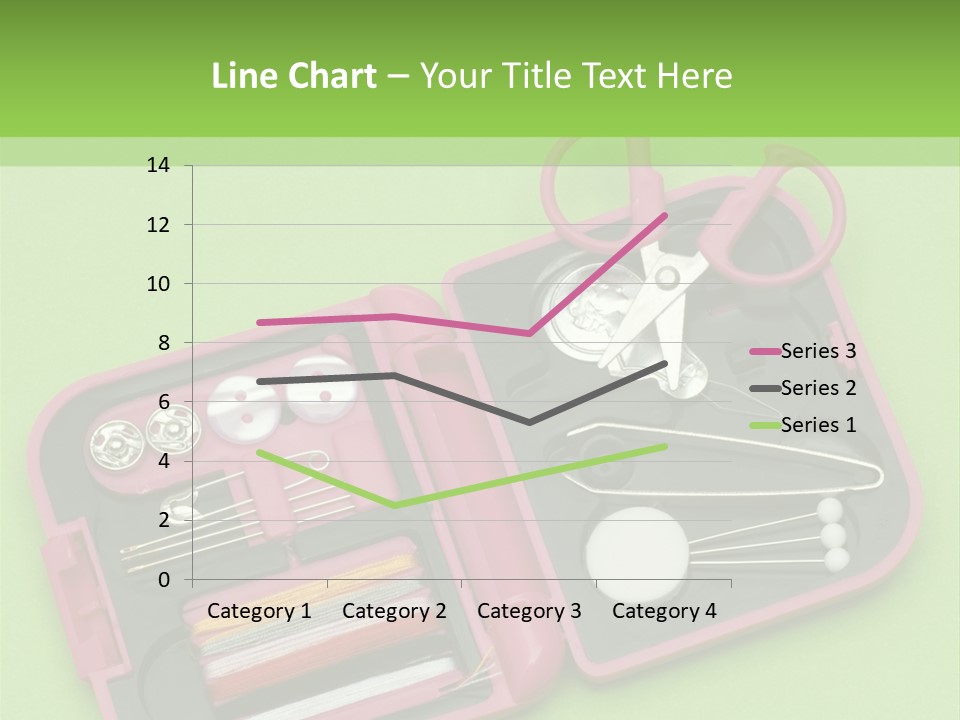 Tweezers Sewing Small PowerPoint Template