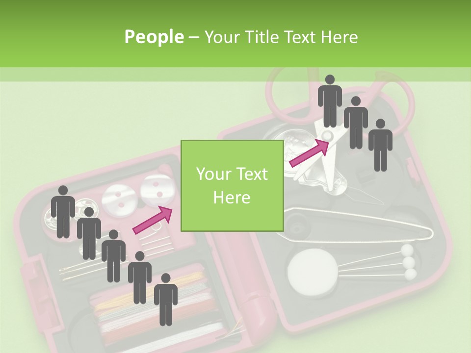 Tweezers Sewing Small PowerPoint Template