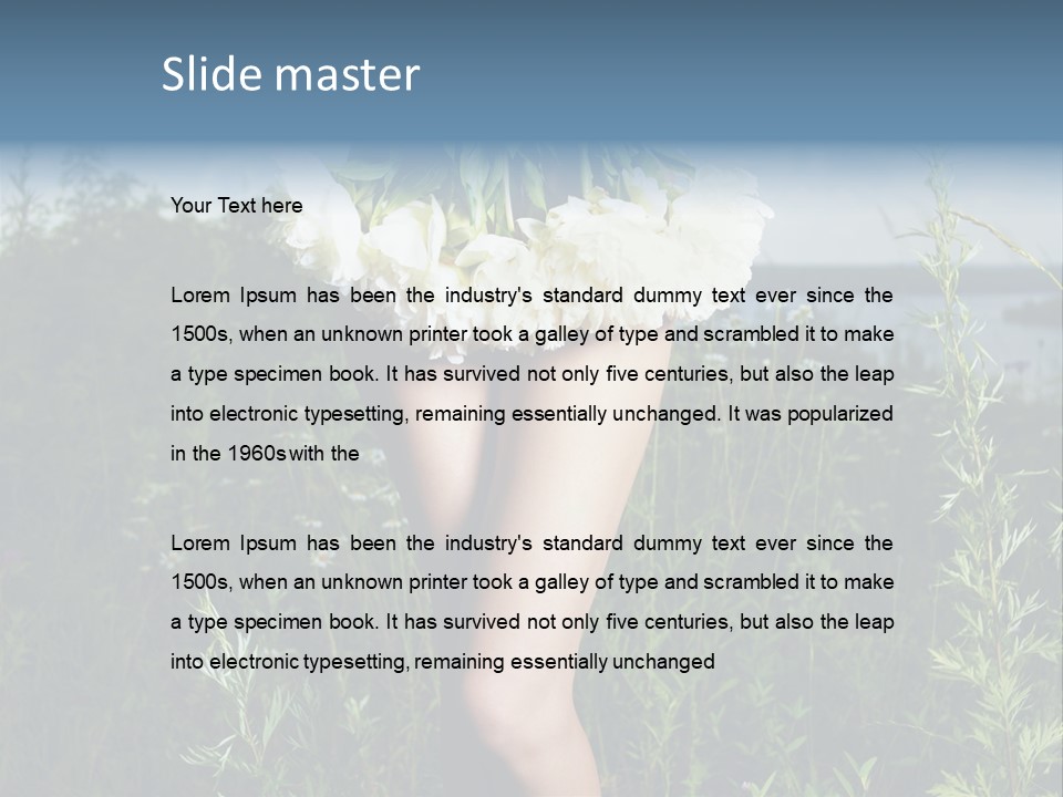 Floral Sexual Body PowerPoint Template
