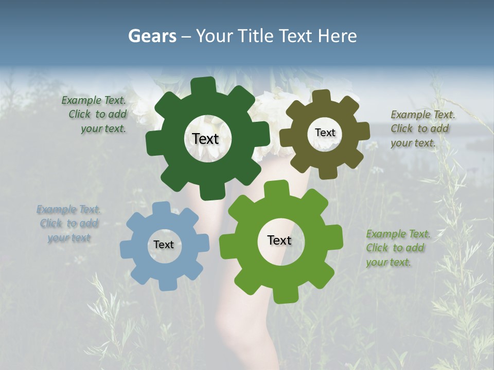 Floral Sexual Body PowerPoint Template