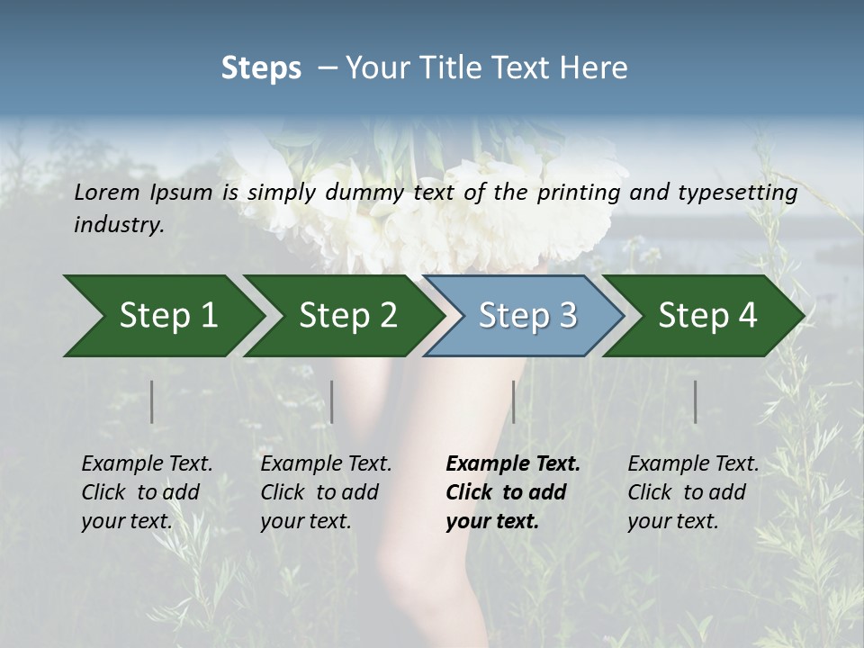 Floral Sexual Body PowerPoint Template