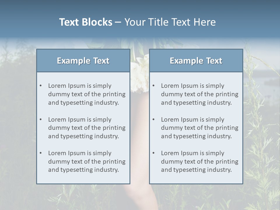 Floral Sexual Body PowerPoint Template