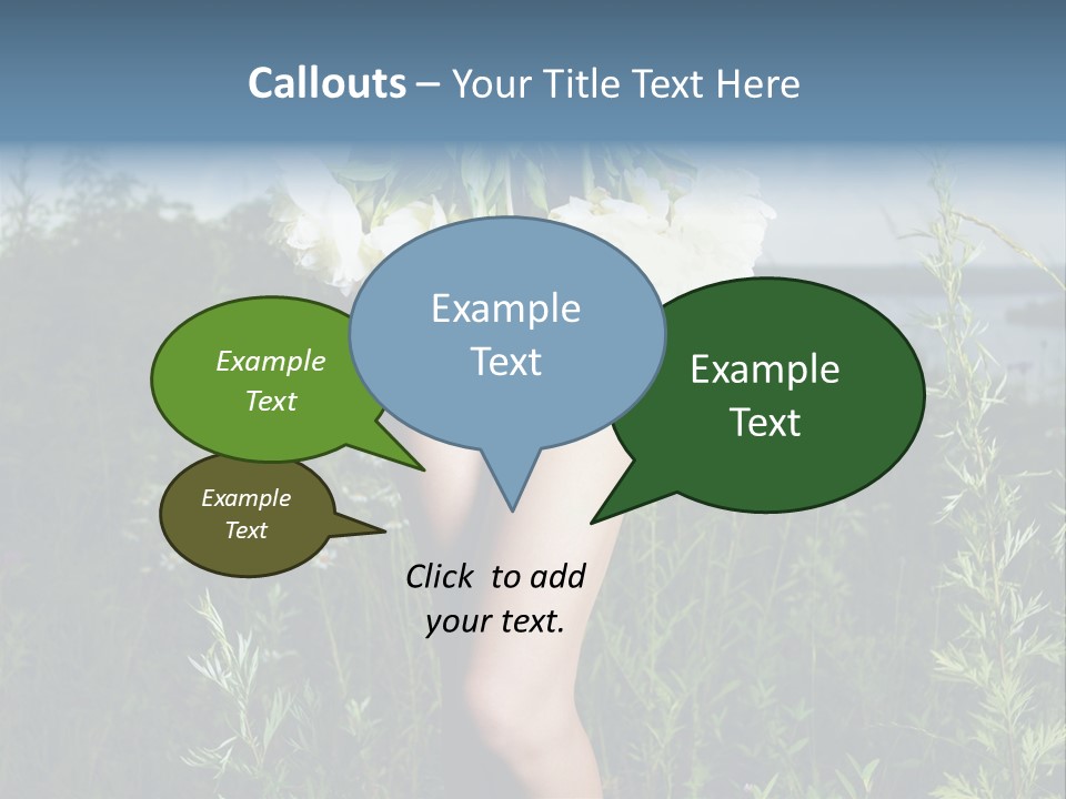 Floral Sexual Body PowerPoint Template