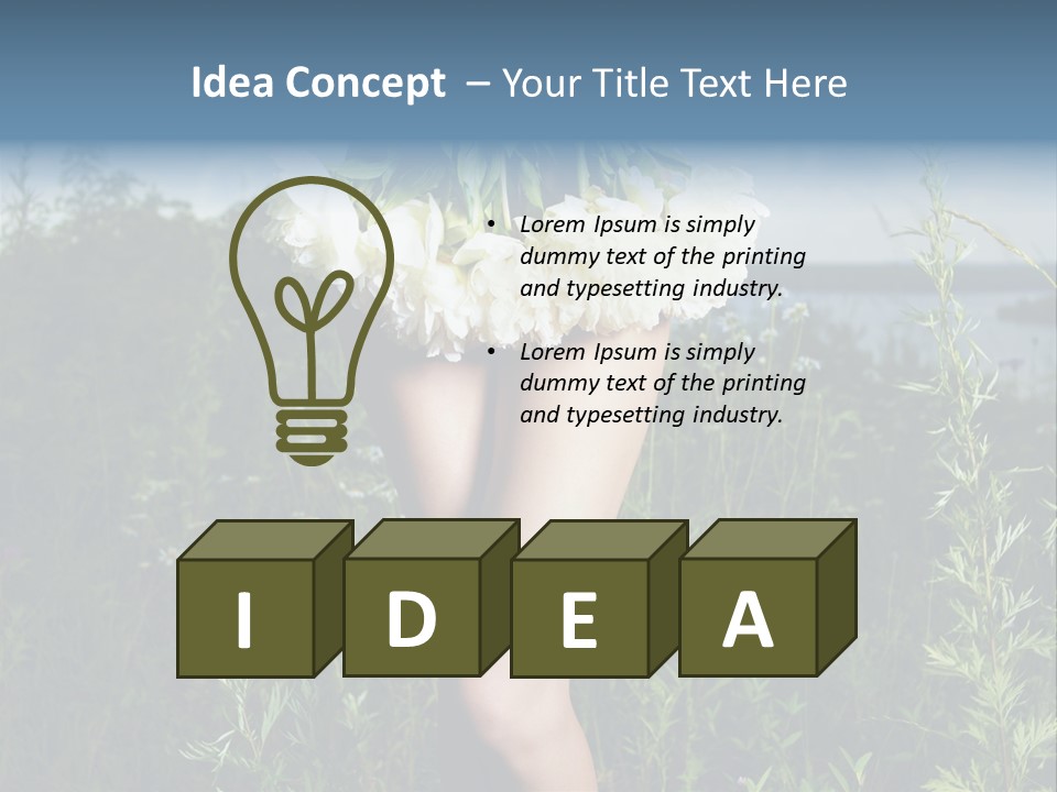 Floral Sexual Body PowerPoint Template