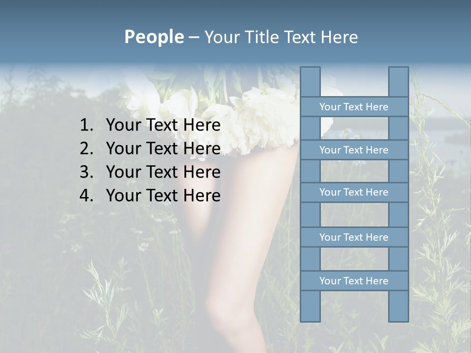 Floral Sexual Body PowerPoint Template