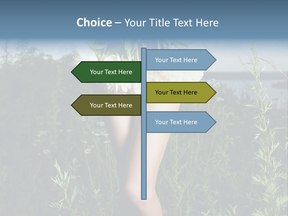 Floral Sexual Body PowerPoint Template