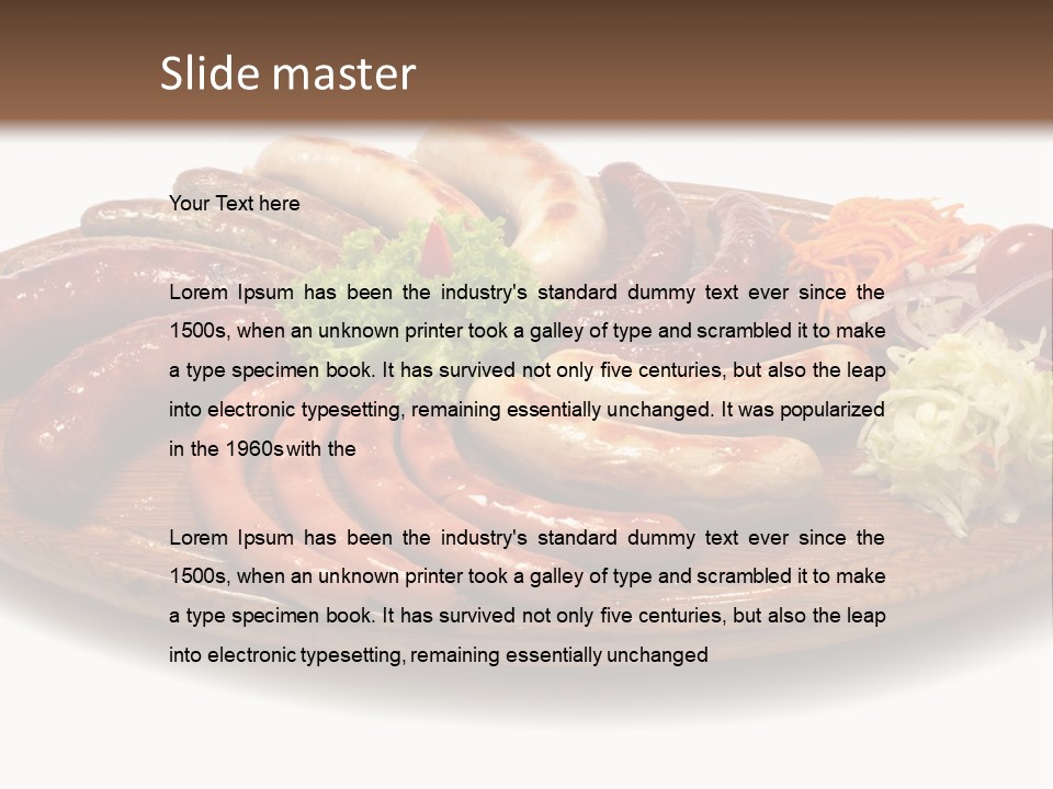 Rolls Mint White PowerPoint Template