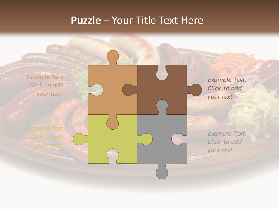 Rolls Mint White PowerPoint Template