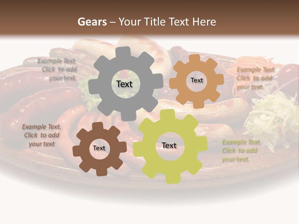 Rolls Mint White PowerPoint Template