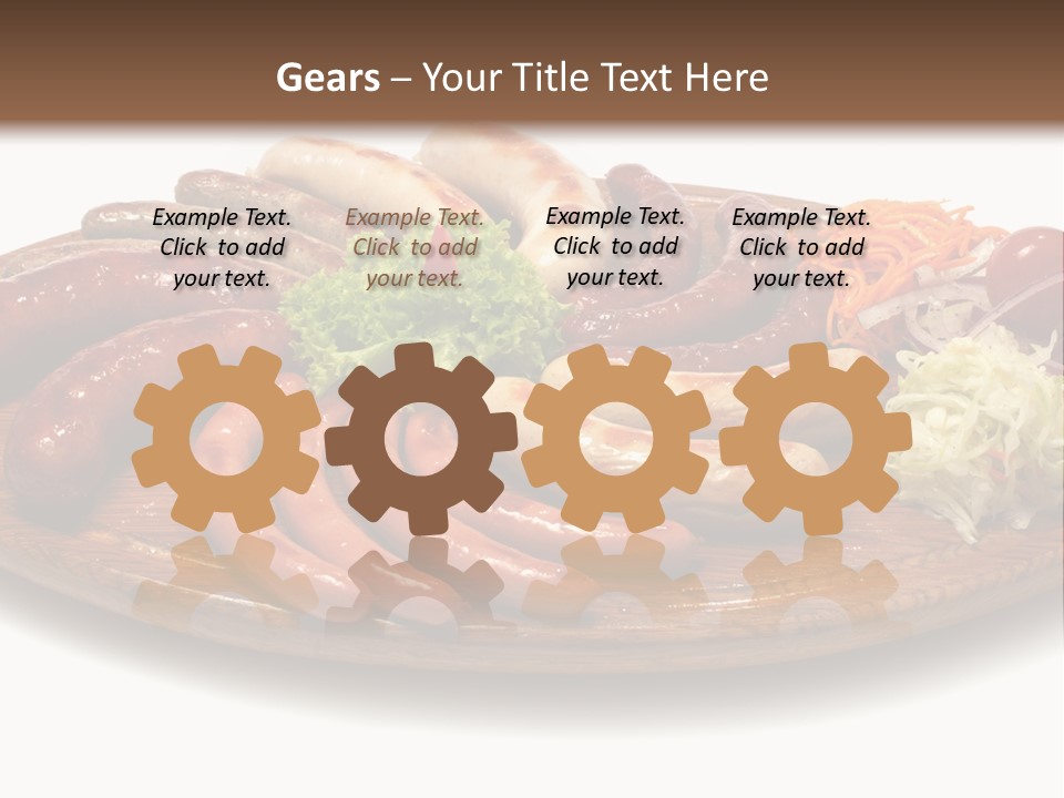 Rolls Mint White PowerPoint Template