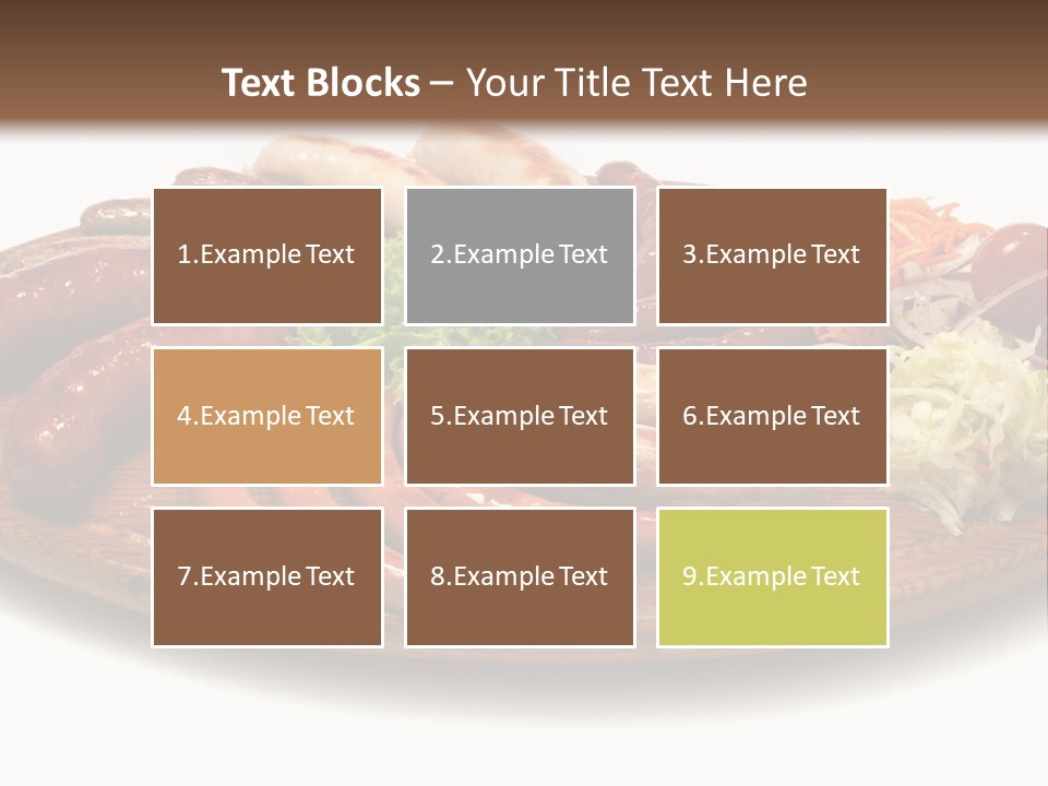 Rolls Mint White PowerPoint Template