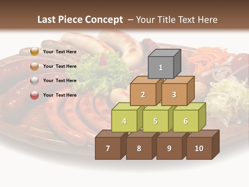 Rolls Mint White PowerPoint Template