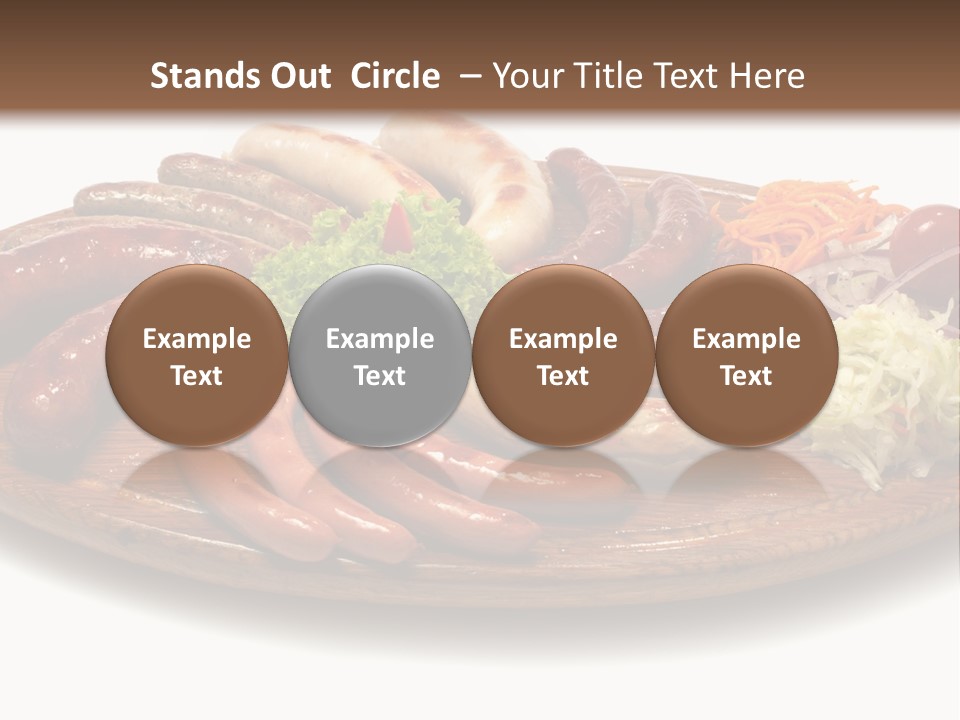 Rolls Mint White PowerPoint Template