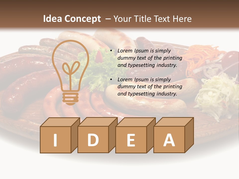 Rolls Mint White PowerPoint Template