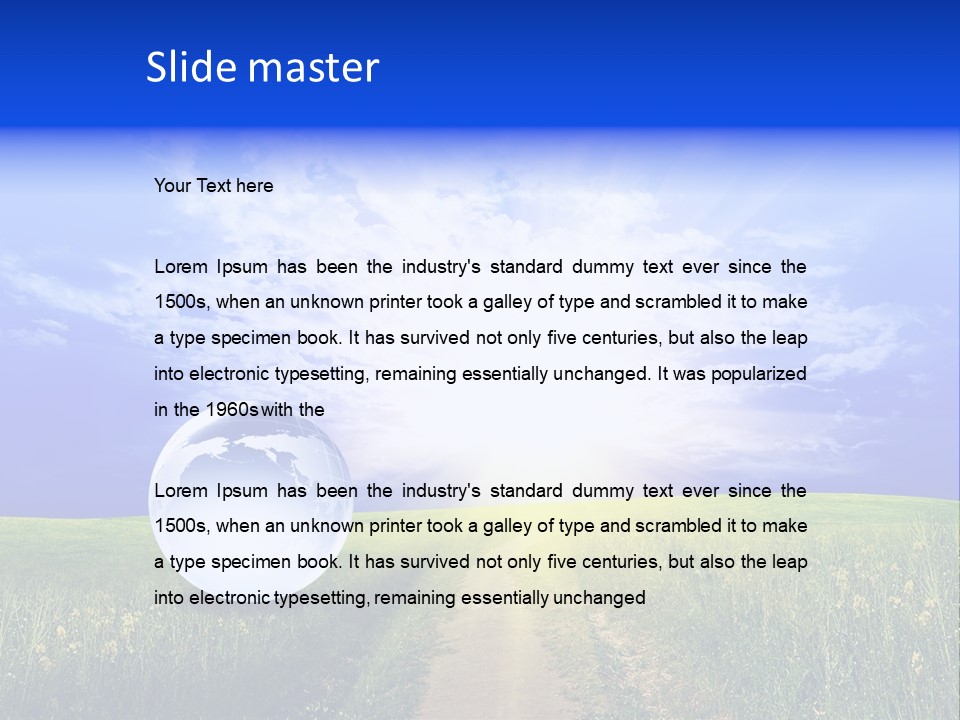 Writing Itting Human PowerPoint Template