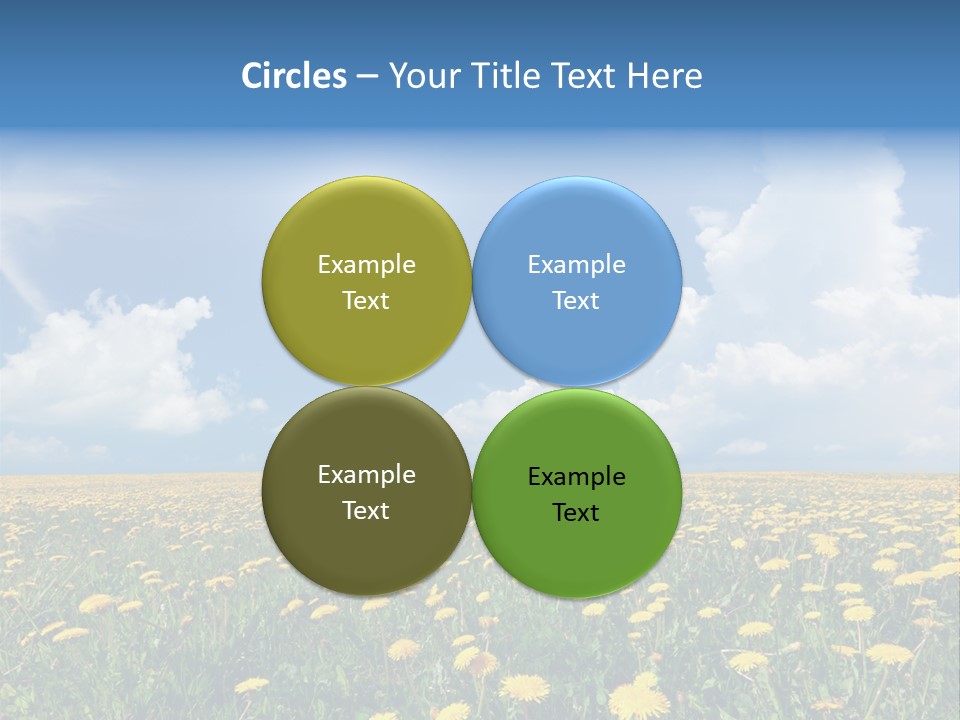 Outside Summer White PowerPoint Template