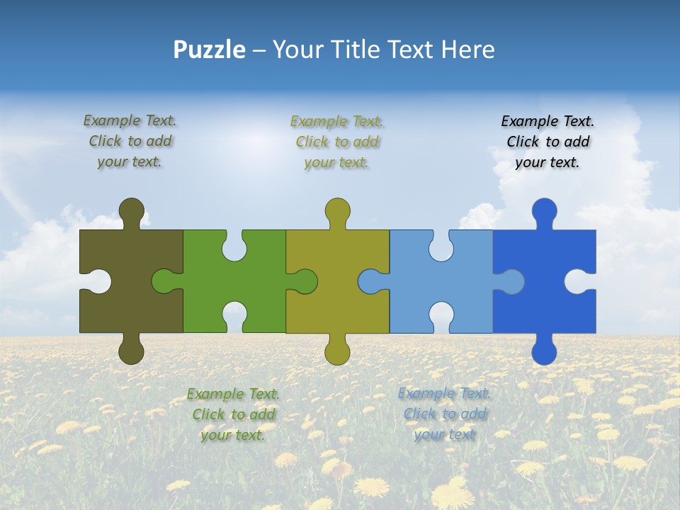 Outside Summer White PowerPoint Template