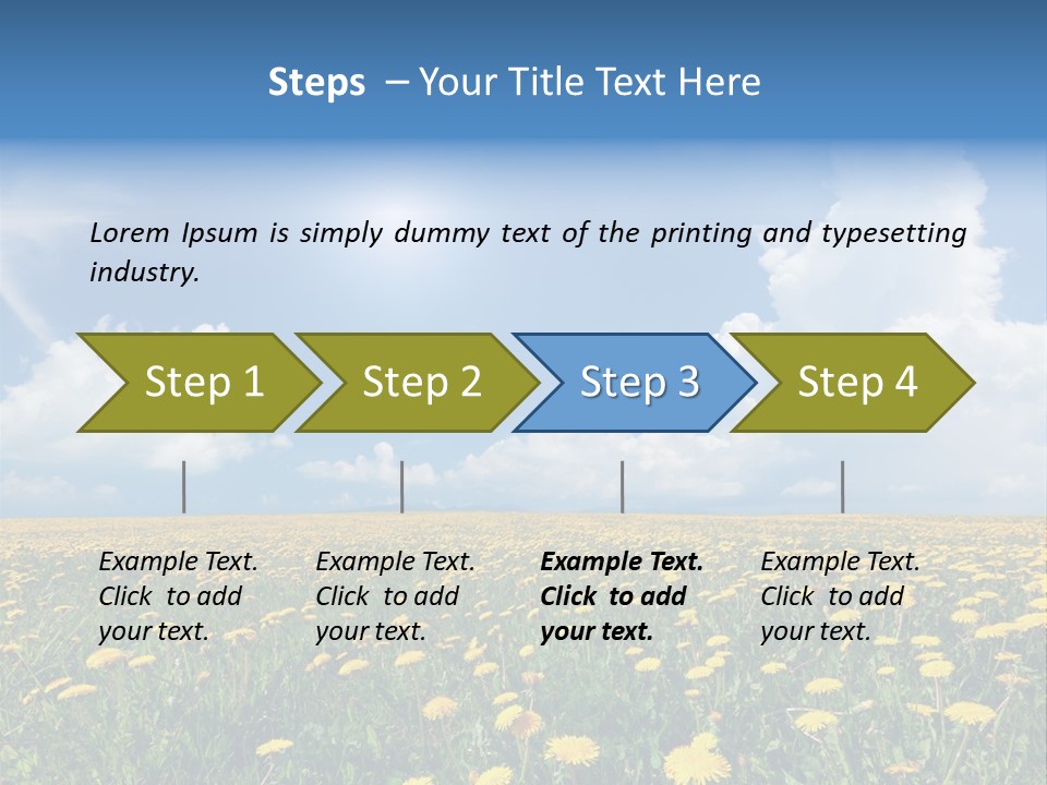 Outside Summer White PowerPoint Template