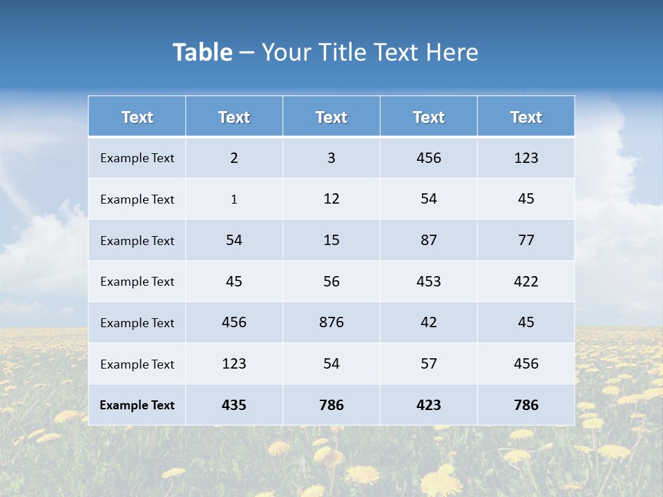 Outside Summer White PowerPoint Template