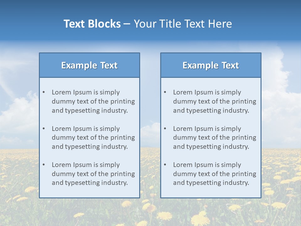 Outside Summer White PowerPoint Template