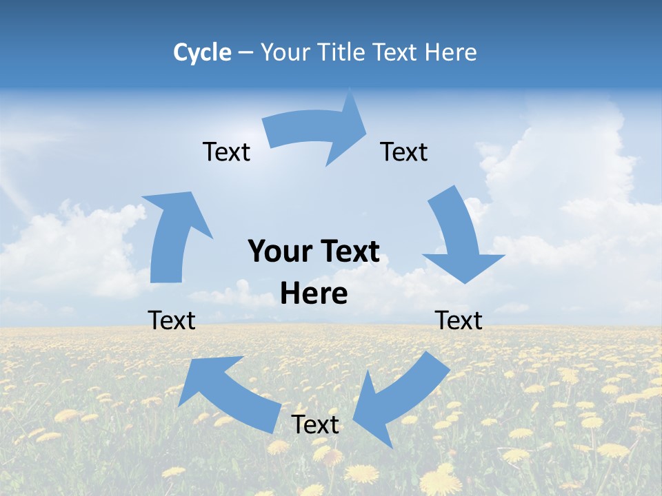 Outside Summer White PowerPoint Template