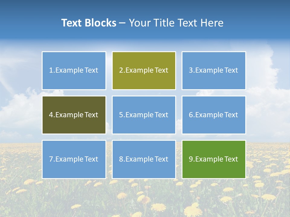 Outside Summer White PowerPoint Template