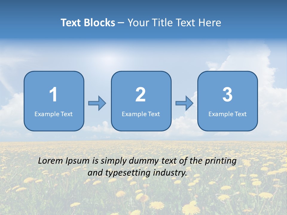 Outside Summer White PowerPoint Template