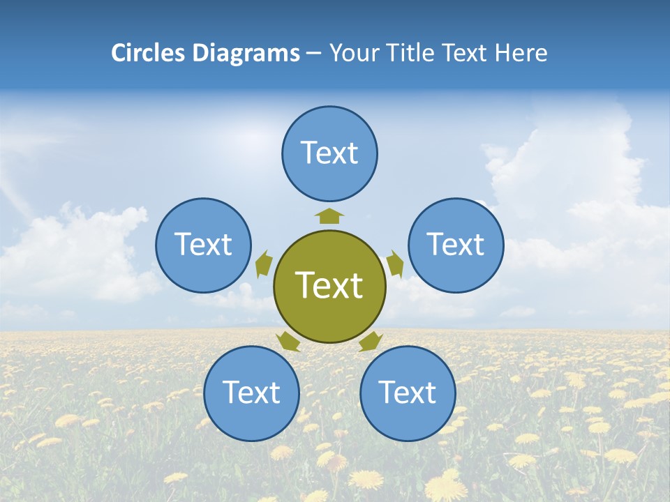 Outside Summer White PowerPoint Template