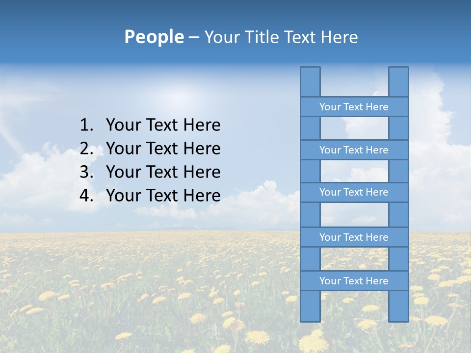 Outside Summer White PowerPoint Template