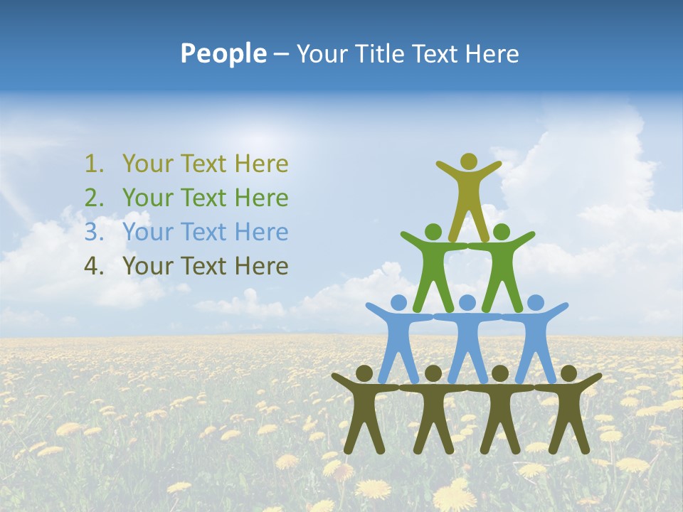 Outside Summer White PowerPoint Template