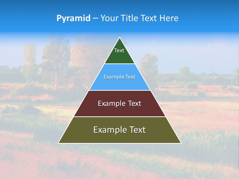 Vegetation Design Blue PowerPoint Template