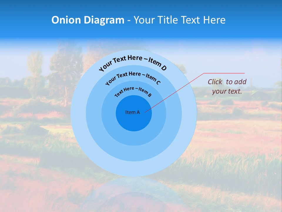 Vegetation Design Blue PowerPoint Template