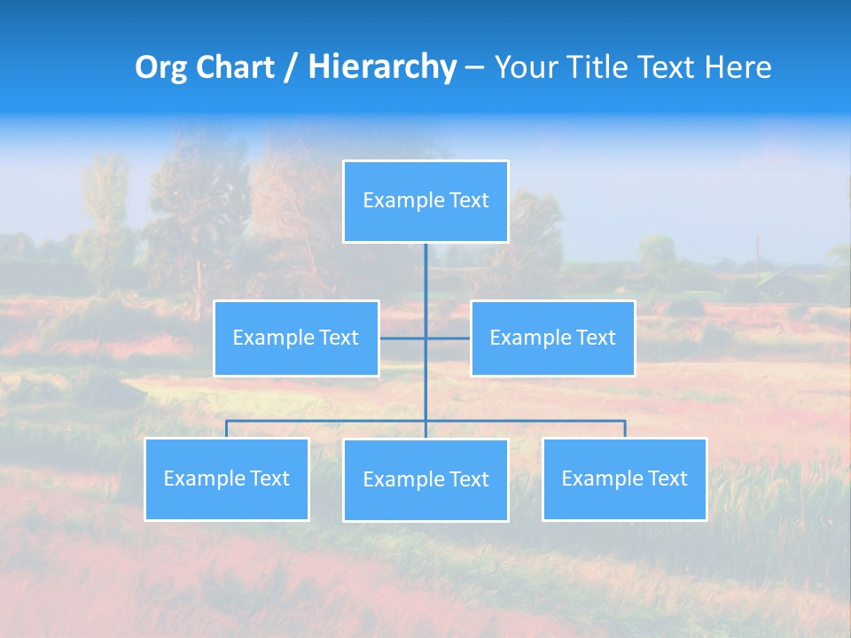Vegetation Design Blue PowerPoint Template