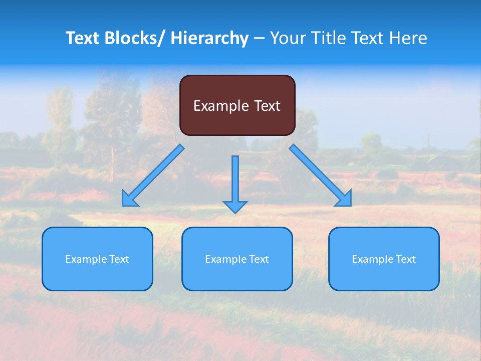 Vegetation Design Blue PowerPoint Template