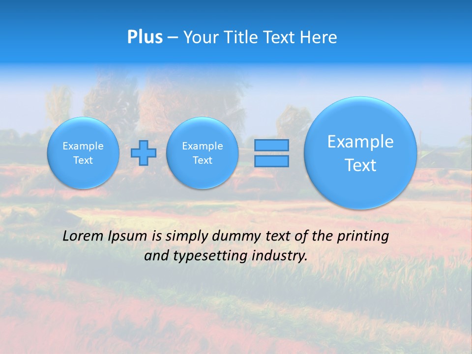 Vegetation Design Blue PowerPoint Template