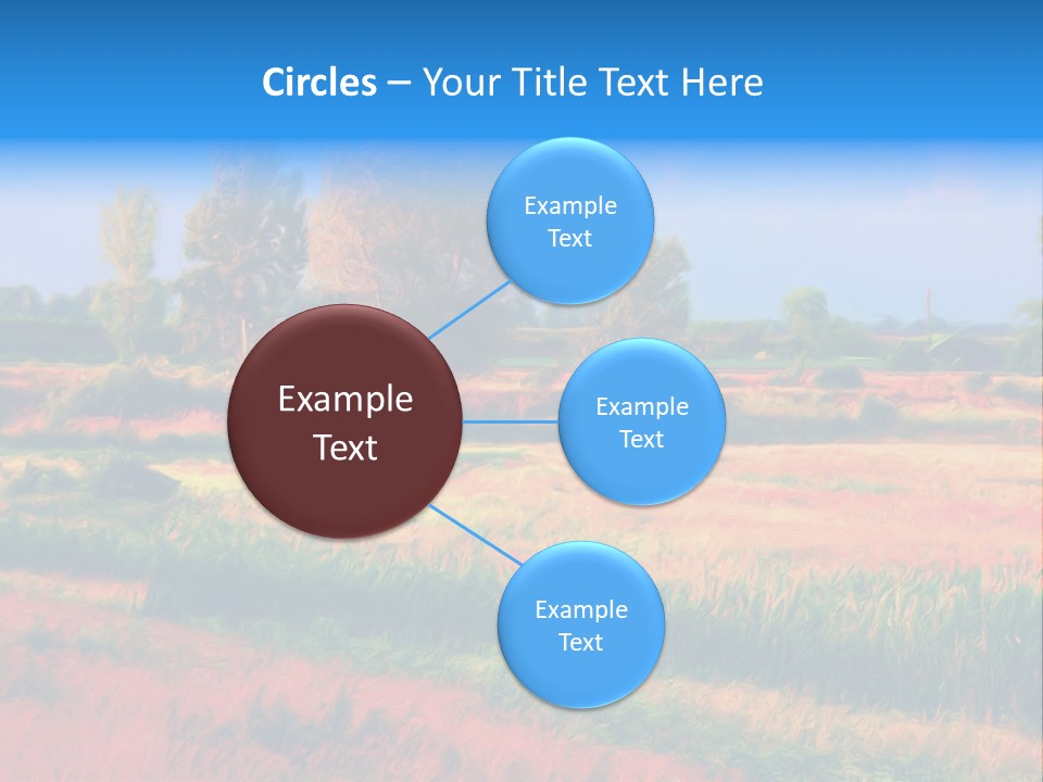 Vegetation Design Blue PowerPoint Template