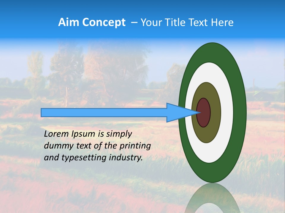 Vegetation Design Blue PowerPoint Template