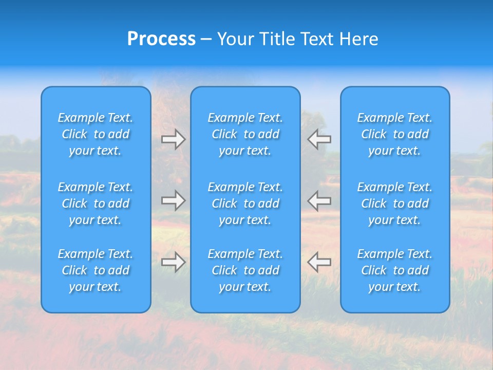 Vegetation Design Blue PowerPoint Template