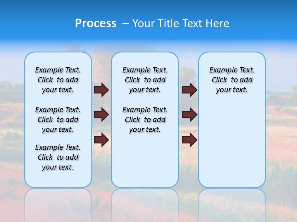 Vegetation Design Blue PowerPoint Template