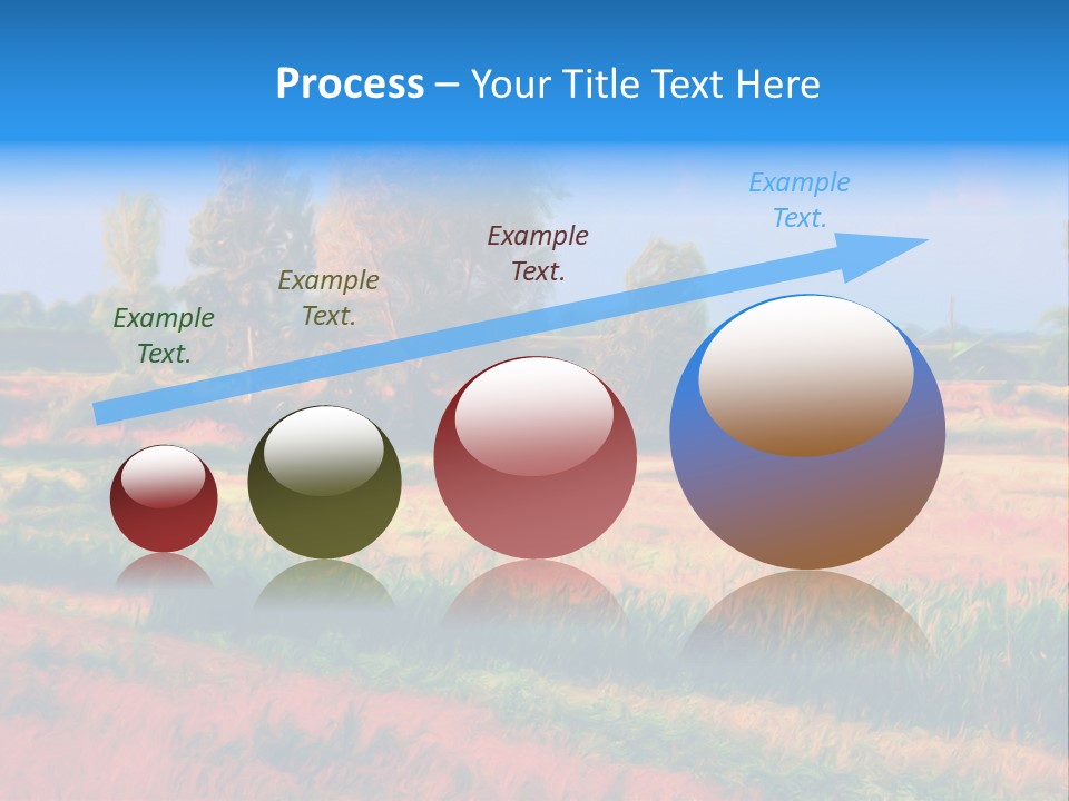 Vegetation Design Blue PowerPoint Template