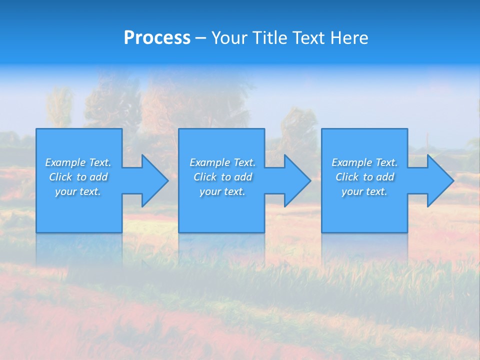 Vegetation Design Blue PowerPoint Template