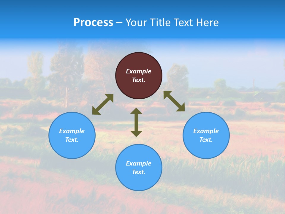 Vegetation Design Blue PowerPoint Template