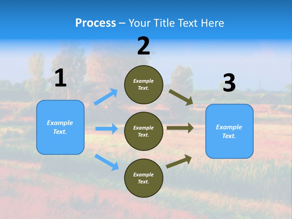 Vegetation Design Blue PowerPoint Template