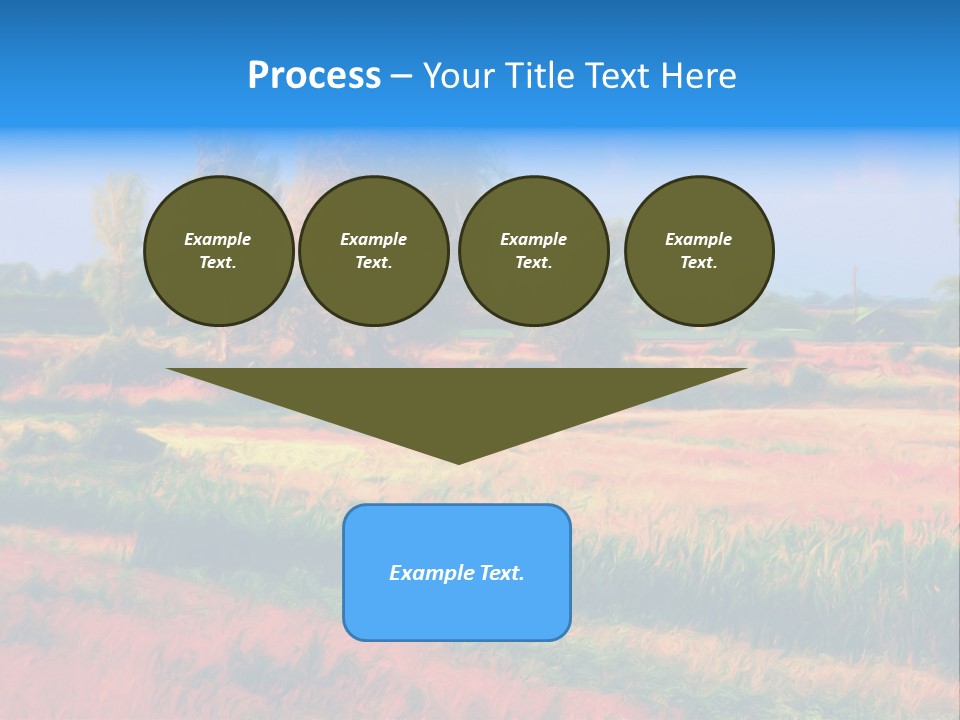 Vegetation Design Blue PowerPoint Template