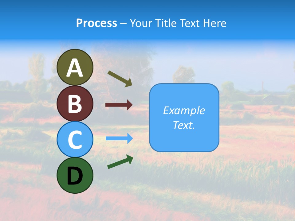 Vegetation Design Blue PowerPoint Template