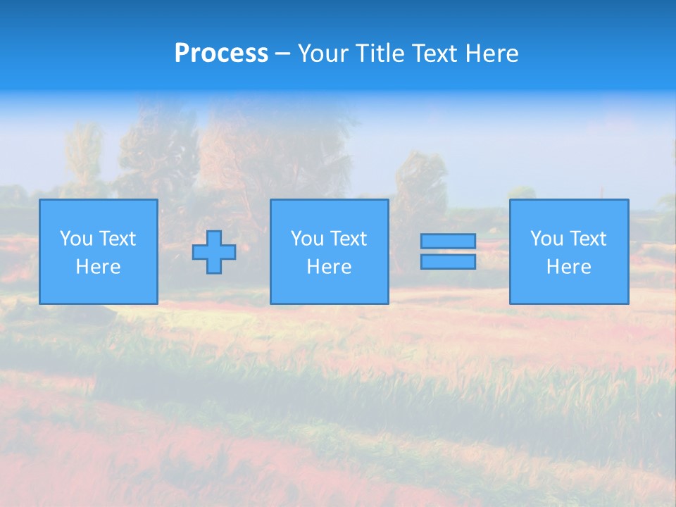 Vegetation Design Blue PowerPoint Template