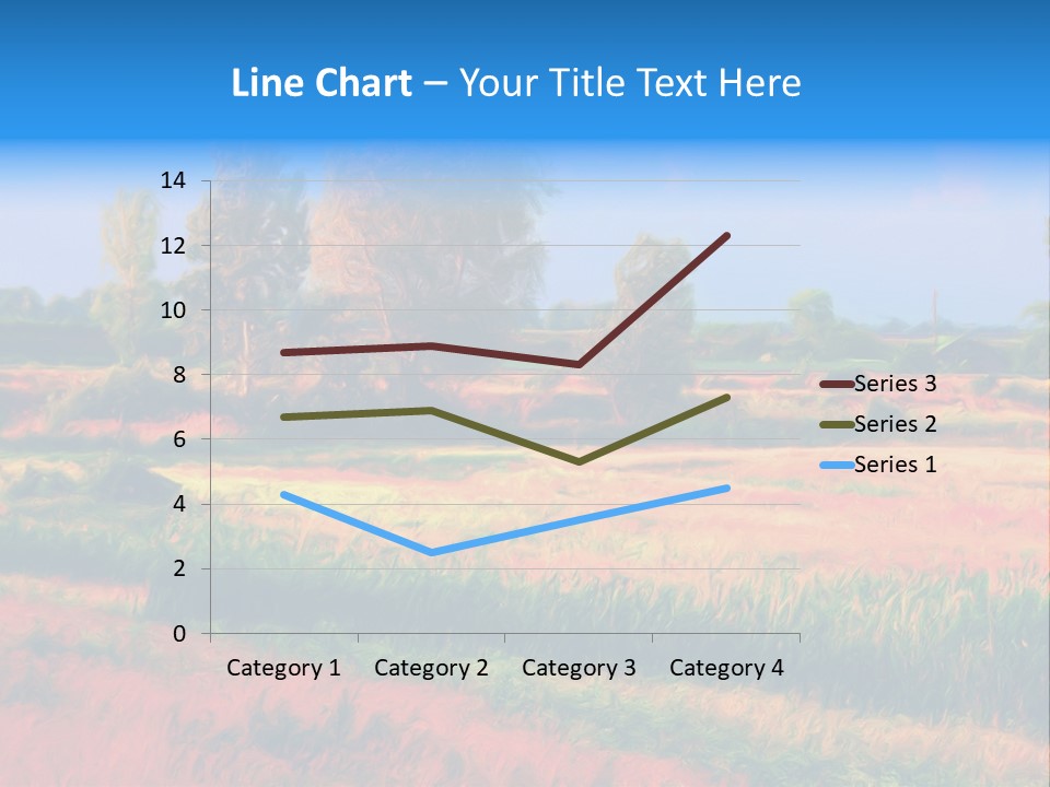 Vegetation Design Blue PowerPoint Template