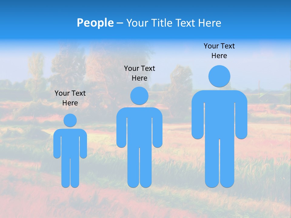 Vegetation Design Blue PowerPoint Template