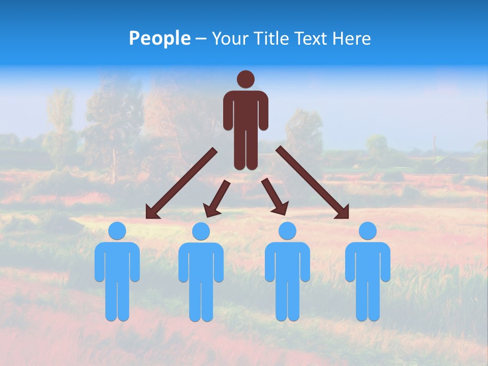 Vegetation Design Blue PowerPoint Template